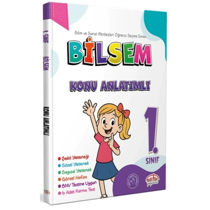 1.Sınıf Bilsem Konu Anlatımlı Yeni Tarz-Editör Yayınları