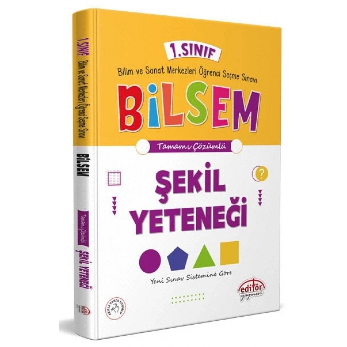 1.Sınıf Bilsem Şekil Yeteneği Tamamı Çözümlü - Editör Yayınları