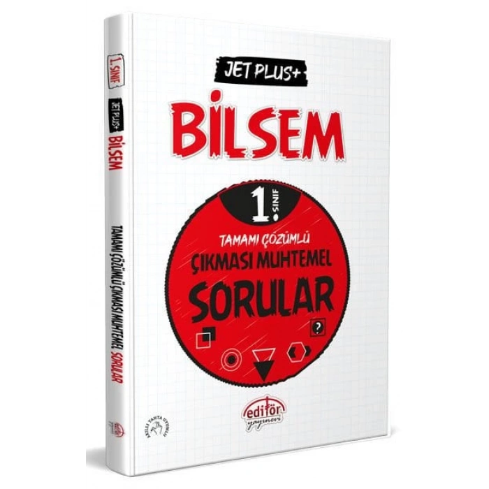 1.Sınıf Bilsem Tamamı Çözümlü Çıkması Muhtemel Sorular - Editör Yayınları