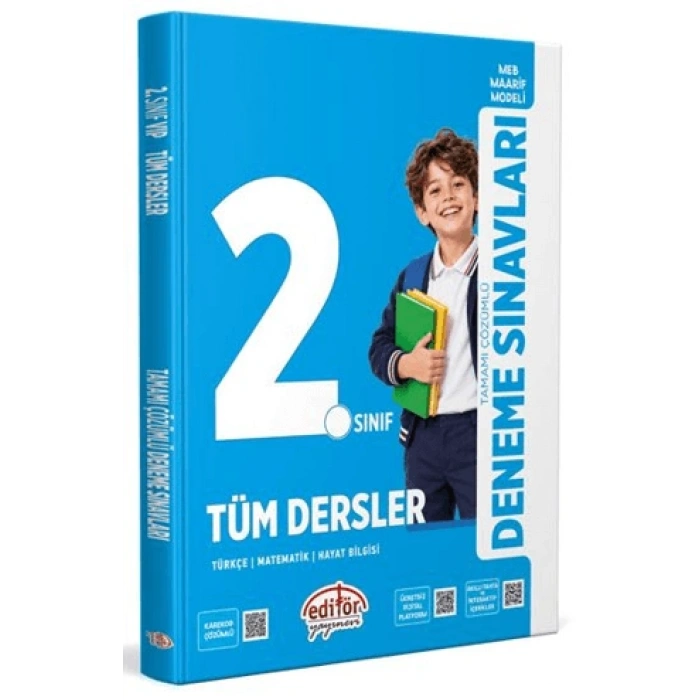 2.Sınıf Tüm Dersler Maarif Modeli Deneme Sınavları- Editör Yayınları
