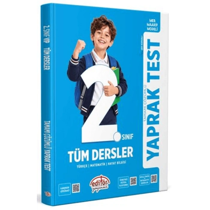 2.Sınıf Tüm Dersler Maarif Modeli Yaprak Test- Editör Yayınları