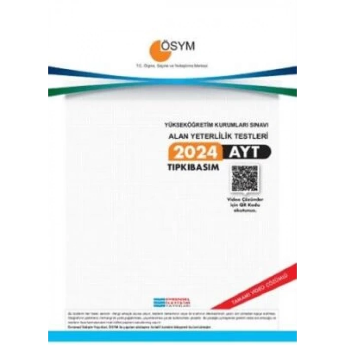 2024 AYT Tıpkı Basım Çıkmış Sorular - Evrensel İletişim Yayınları