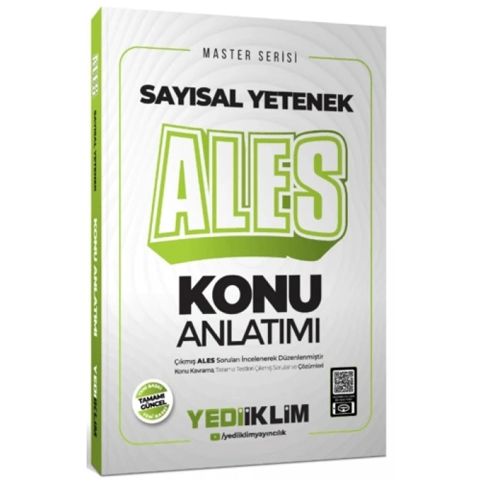 2025 ALES Master Sayısal Yetenek Konu 2025-Yediiklim Yayınevi
