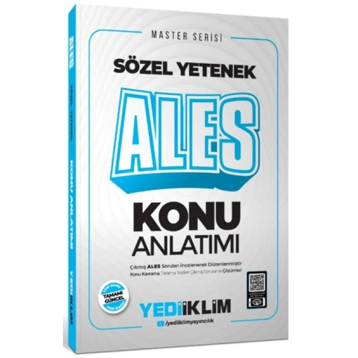 2026 Master Serisi ALES Sözel Yetenek Konu Anlatımı-Kolektif-Yediiklim Yayınları