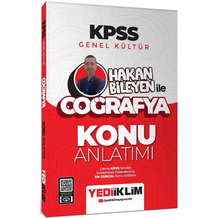 2025 KPSS Coğrafya Konu-Hakan Bileyen İle-Yediiklim Yayınları