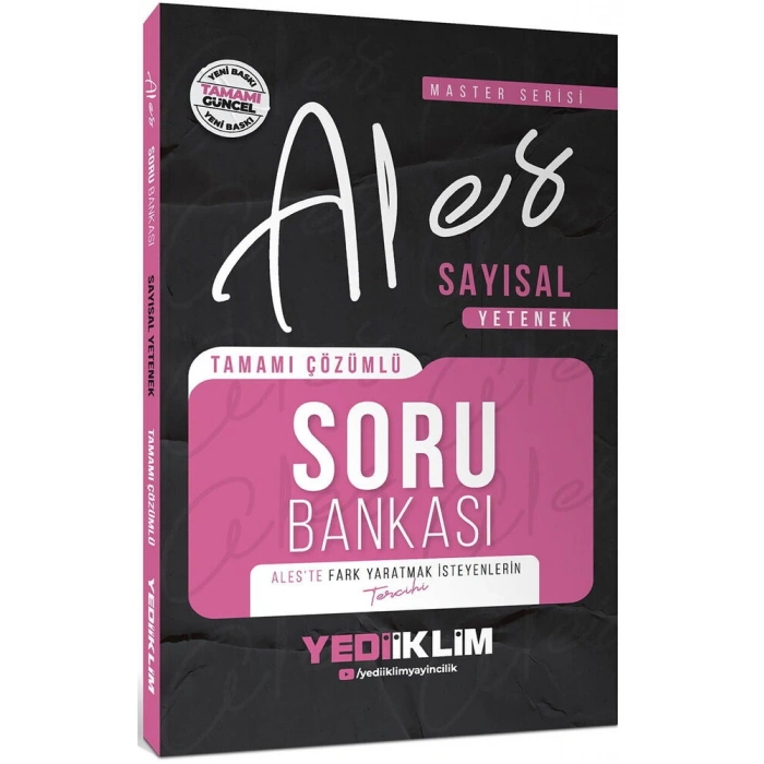 2026 ALES Sayısal Yetenek Soru Bankası - Yediiklim Yayınları