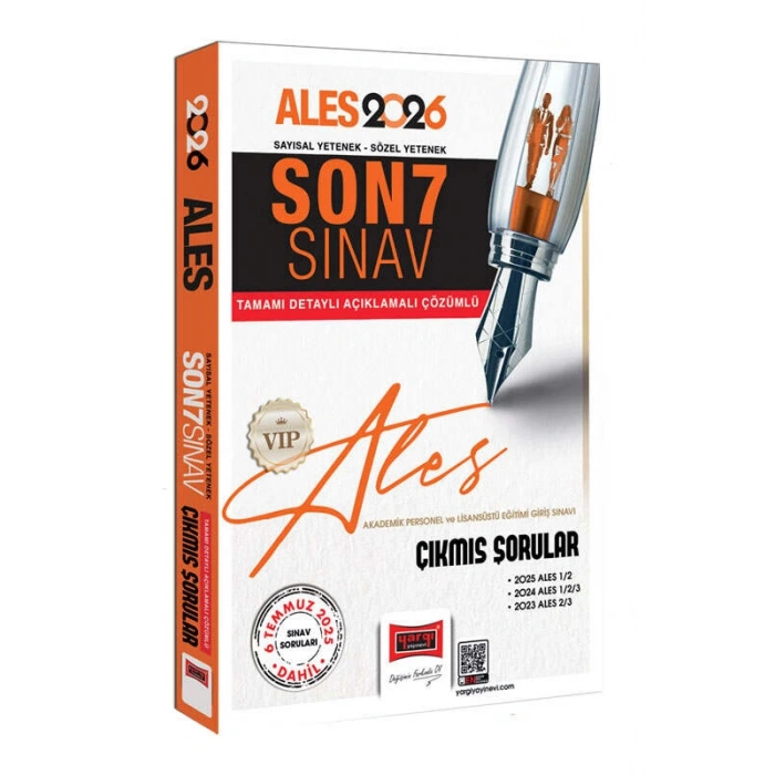 2026 ALES VİP Sayısal Sözel 7 Sınav Çıkmış Sorular-Yargı Yayınları