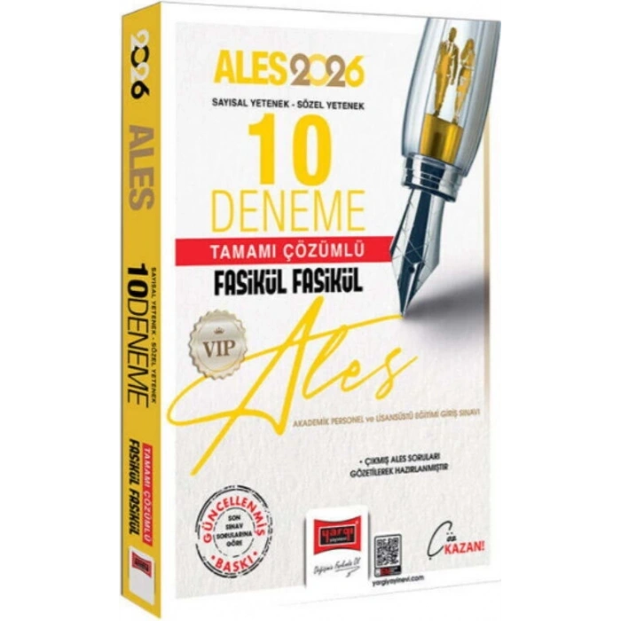 2026 ALES Vip Sayısal Sözel Yetenek 10 Deneme-Yargı Yayınları