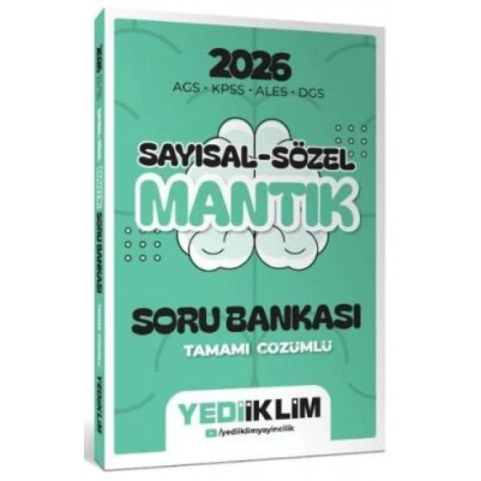 2026 KPSS AGS ALES DGS Sayısal-Sözel Mantık Soru-Yediiklim Yayınları