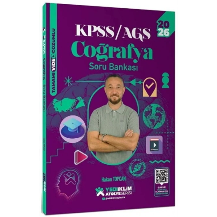 2026 KPSS Coğrafya Tamamı Çözümlü Soru Atölye-Yediiklim Yayınları