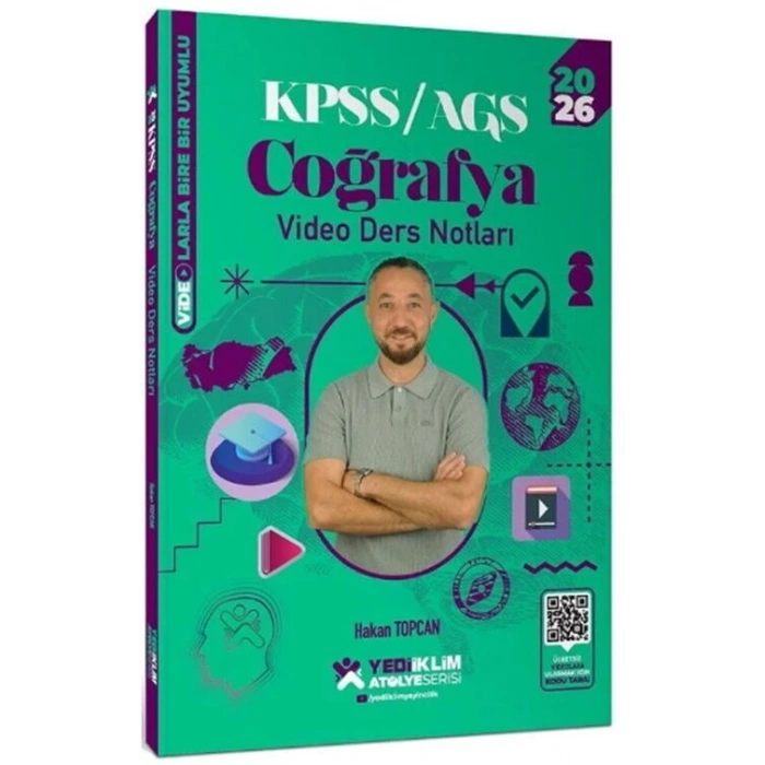 2026 KPSS Coğrafya Video Ders Notları-Yediiklim Yayınları
