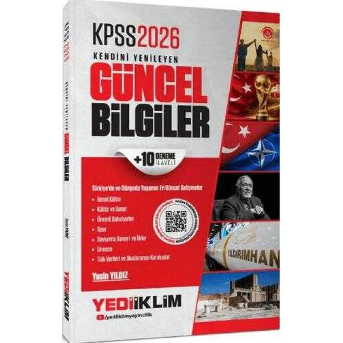 2026 KPSS Kendini Yenileyen Güncel Bilgiler + 10 Deneme İlaveli-Yediiklim