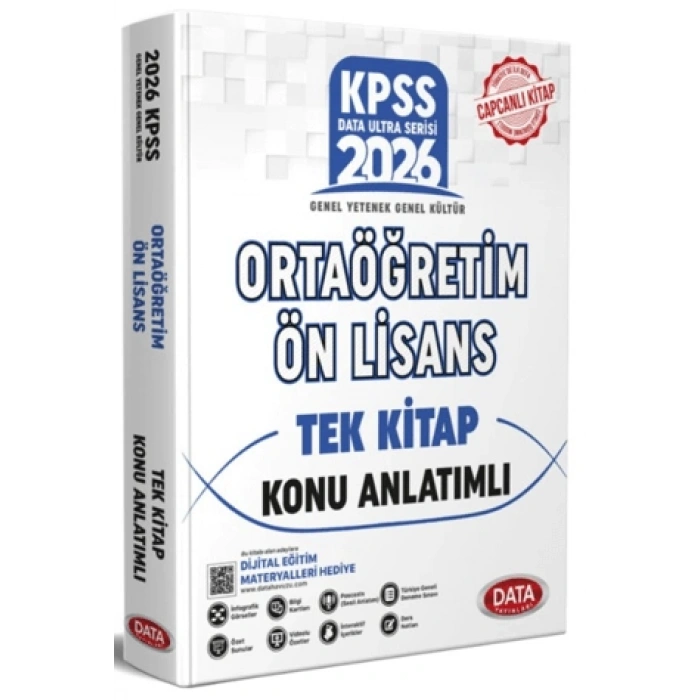 2026 KPSS Lise Önlisans Konu Anlatımı Tek Kitap - Data Yayınları