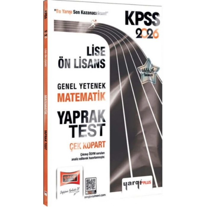 2026 KPSS Lise Önlisans Matematik Yaprak Test-Yargı Yayınları