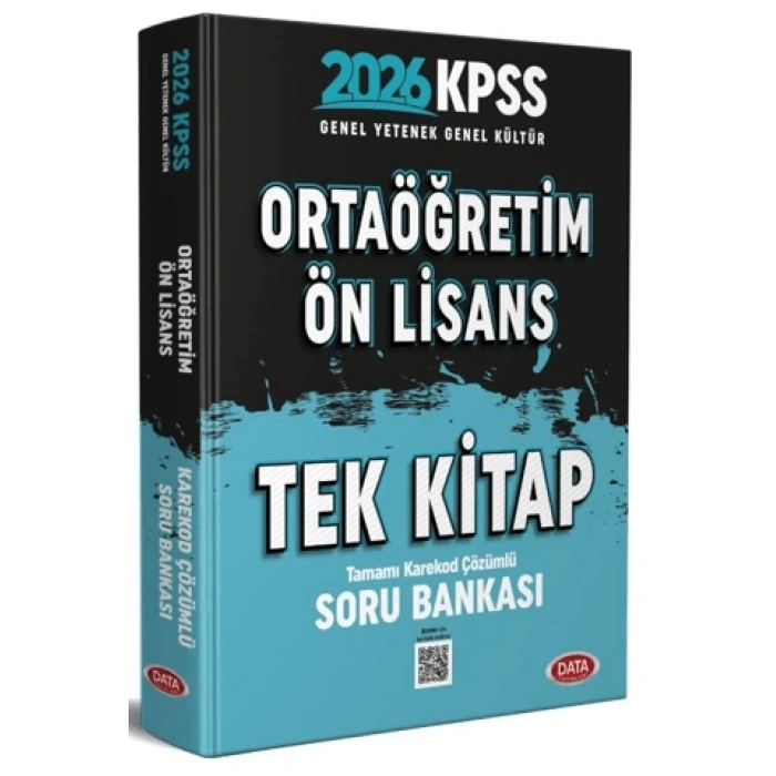 2026 KPSS Lise Önlisans Soru Bankası Tek Kitap - Data Yayınları