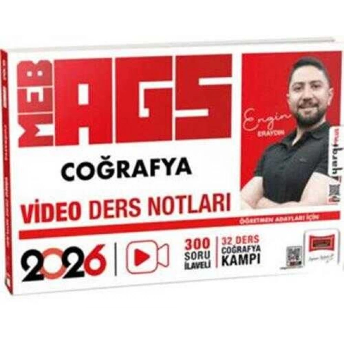 2026 MEB-AGS Öğretmen Aday.Coğrafya Video Ders Notları-Yargı Yayınları
