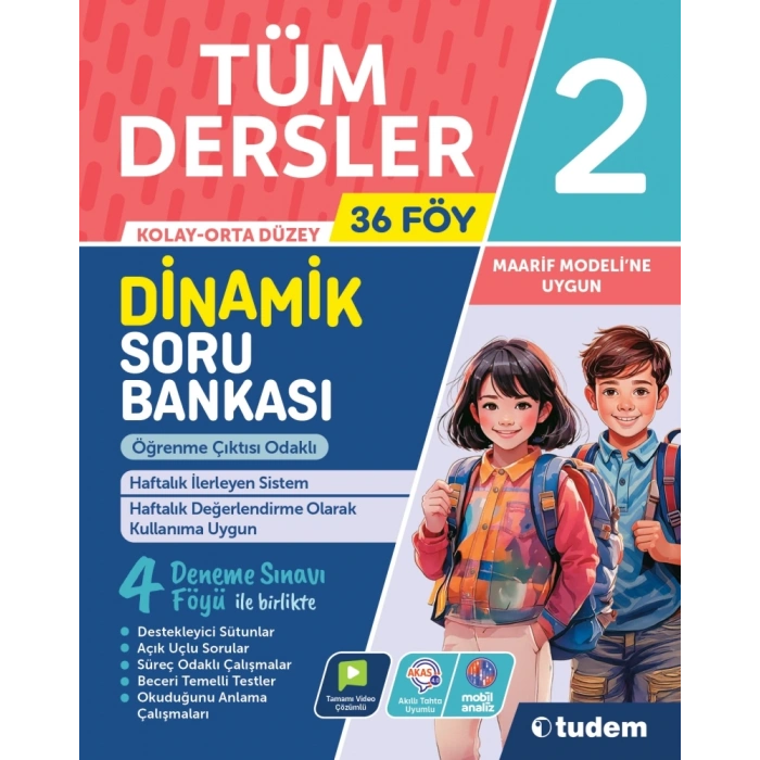2.Sınıf Tüm Dersler Soru Bankası-Dinamik-Tudem Yayınları