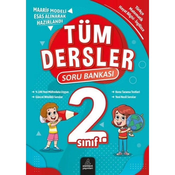 2.Sınıf Tüm Dersler Soru Bankası-Elemen Yayınları
