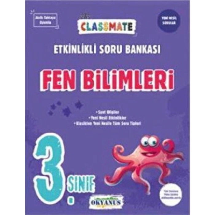 3.Sınıf Fen Bilimleri Soru Clasmate - Okyanus Yayınları