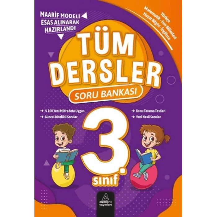 3.Sınıf Tüm Dersler Soru Bankası - Element Yayınları