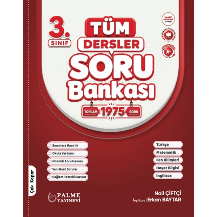 3.Sınıf Tüm Dersler Soru Bankası-Palme Yayınevi
