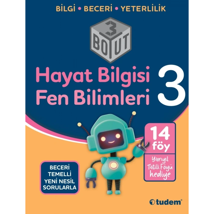 3.Sınıf Hayat Bilgisi Fen Bilimleri 3 Boyut-Tudem Yayınları