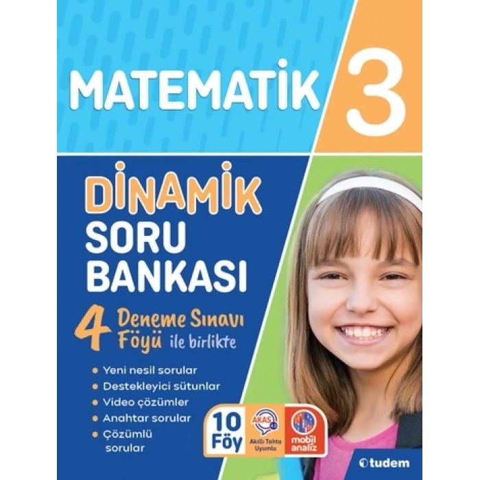 3.Sınıf Matematik Dinamik Soru Bankası-Komisyon-Tudem Yayınları