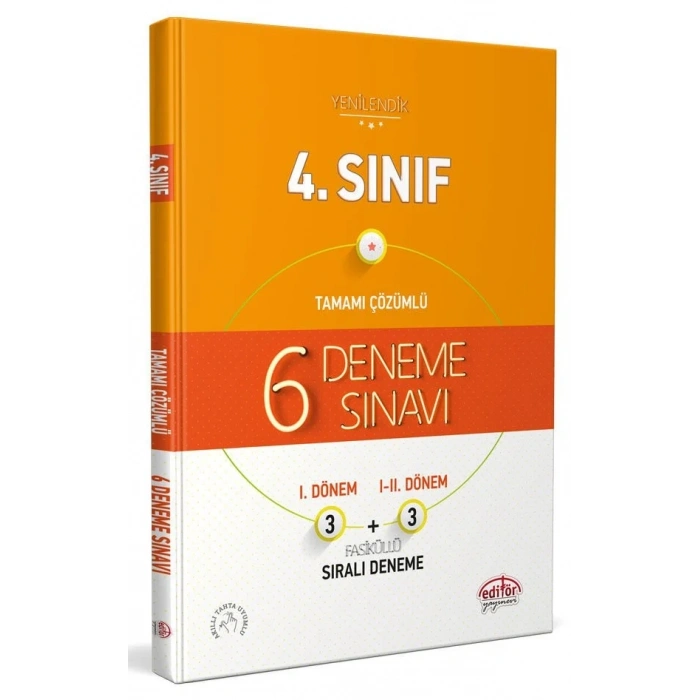 4.Sınıf Deneme Sınavı 6lı Fasikül 3+3 Yenilendik - Editör Yayınları