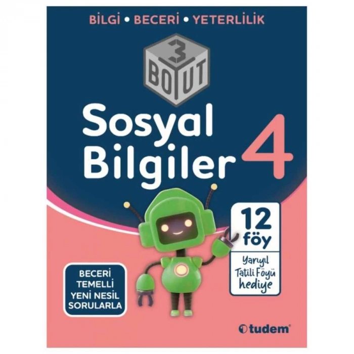 4. Sınıf Sosyal Bilgiler 3 Boyut-Tudem Yayınları