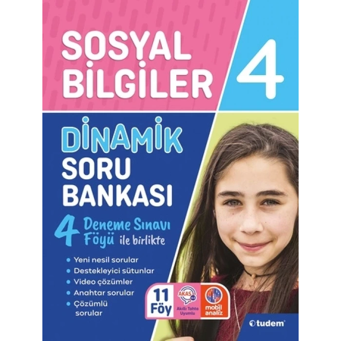 4.Sınıf Sosyal Bilgiler Soru Bankası Dinamik-Tudem Yayınları