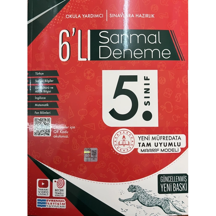 5.Sınıf Deneme Sınavı 6lı Sarmal 2026 - Evrensel İletişim Yayınları