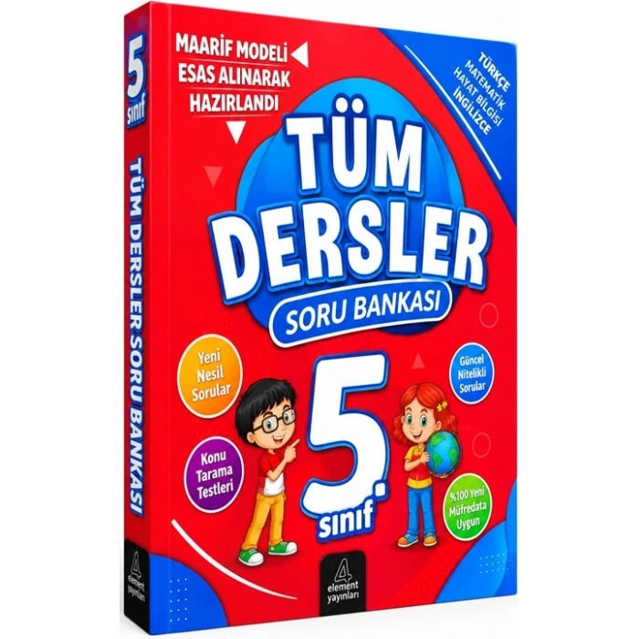 5.Sınıf Tüm Dersler Soru Bankası - Element Yayınları