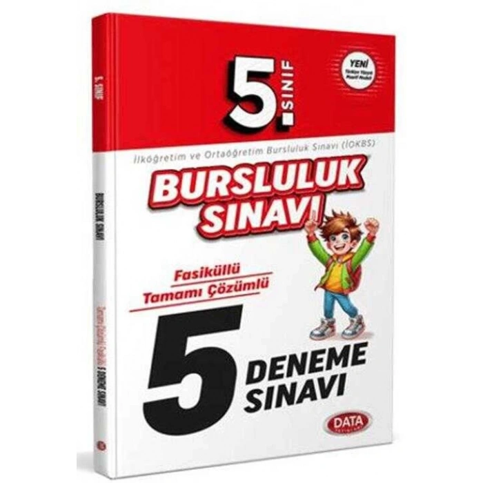 5.SINIF Bursluluk Sınavı Çözümlü Deneme İOKBS PBYS-Data Yayınları