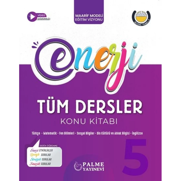 5.Sınıf Tüm Dersler Konu Anlatım(İadesiz)- Enerji-Palme Yayınları