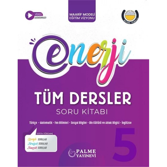 5.Sınıf Tüm Dersler Soru Bankas (İadesiz) Enerji-Palme Yayınları