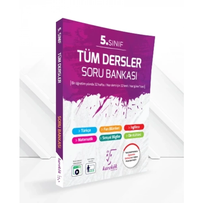 5.Sınıf Tüm Dersler Soru Bankası-Karekök Yayınları