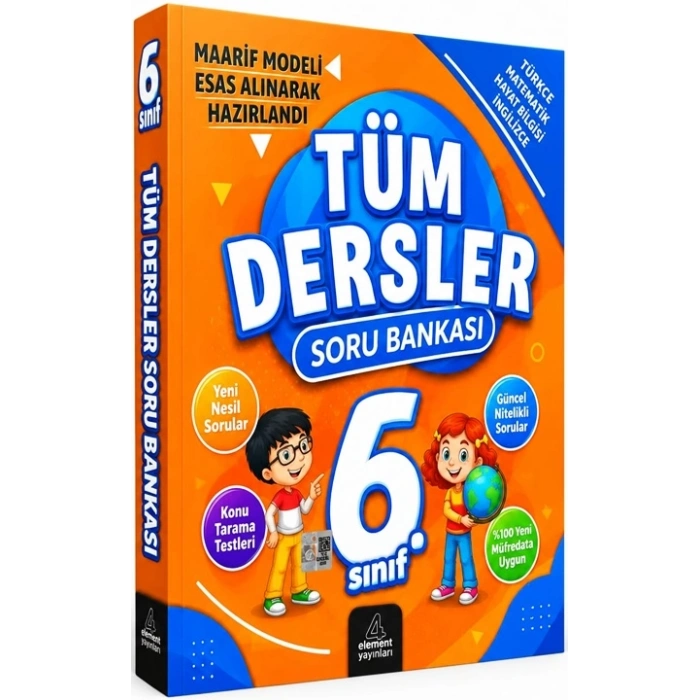 6.Sınıf Tüm Dersler Soru Bankası - Element Yayınları