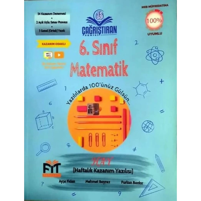 6. Sınıf Matematik Haftalık Kazanım Yazılısı Fit Yayınları