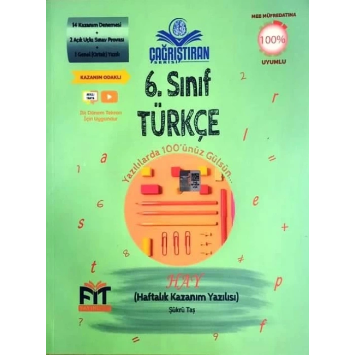 6. Sınıf Türkçe Haftalık Kazanım Yazılısı Fit Yayınları