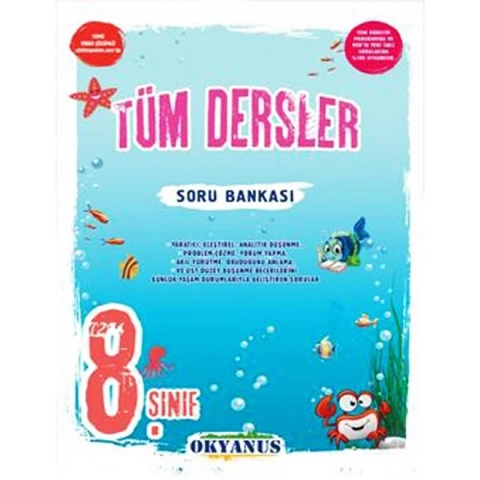 8.Sınıf Tüm Dersler Soru Bankası - Okyanus Yayınları