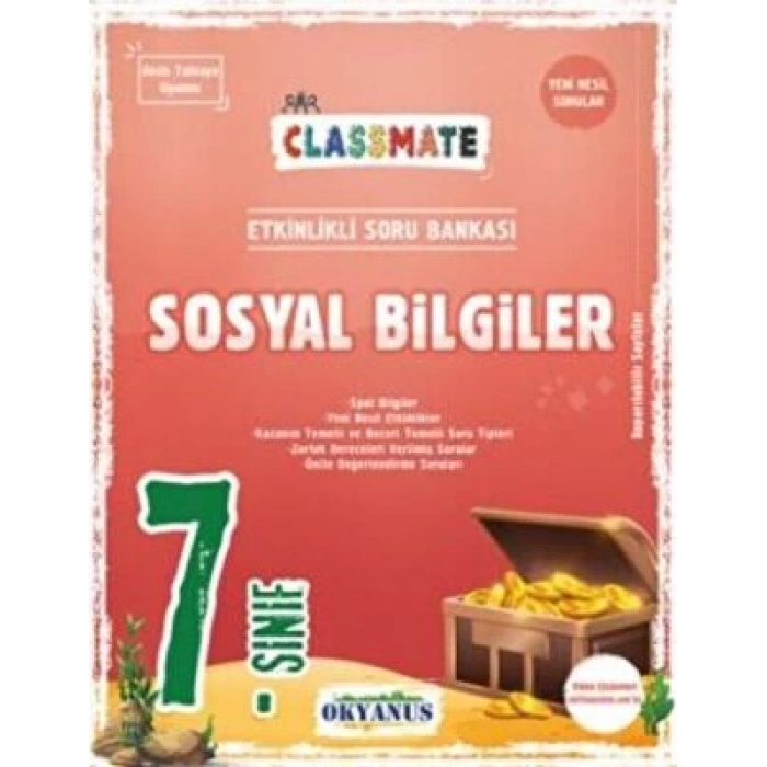 7.Sınıf Sosyal Bilgiler Soru Classmate - Okyanus Yayınları