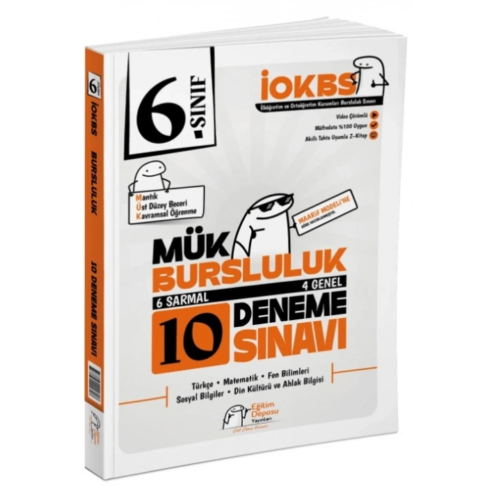 6.Sınıf MÜK Bursluluk 10 Deneme-Eğitim Deposu Yayınları