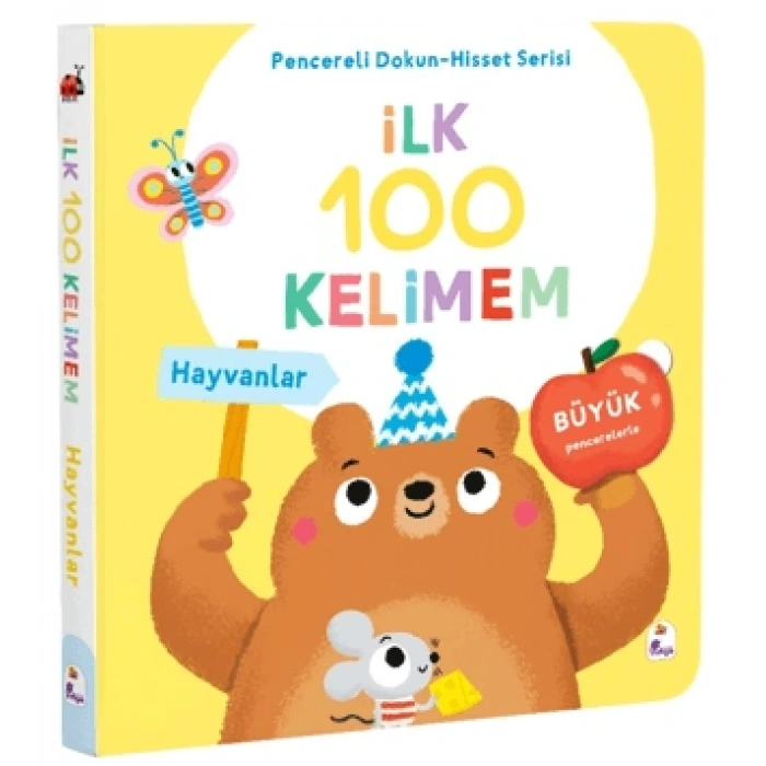 İlk 100 Kelimem – Hayvanlar- Pencereli Dokun-Hisset-İndigo Çocuk