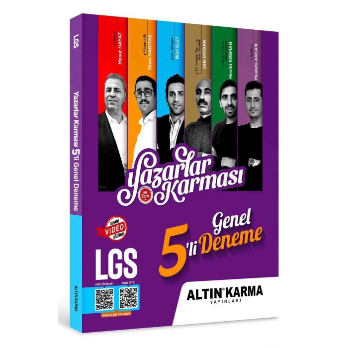 Yazarlar Karması LGS 5.li Genel Deneme Seti-Altın Karma Yayınları