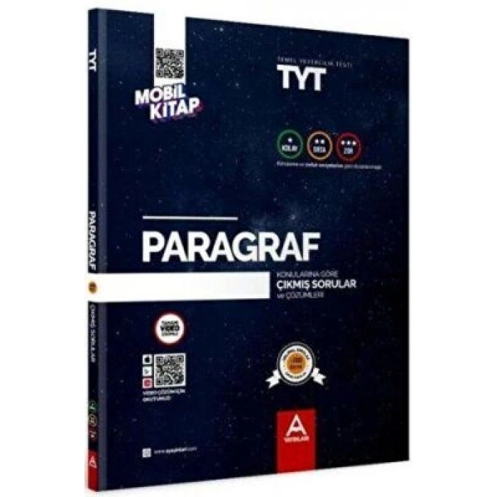 TYT Paragraf Konularına Ve Zorluk Derecesine Göre Çıkmış Sorular-A Yayınları