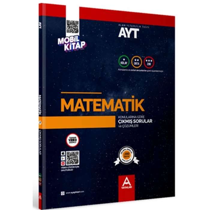 AYT Matematik Konularına Ve Zorluk Derecesine Göre Çıkmış Sorular-A Yayınları