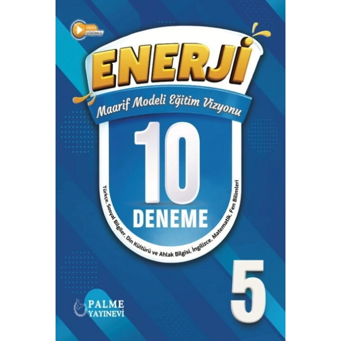 5.Sınıf Enerji Tüm Dersler 10 Deneme Maarif Modeli Eğitim Vizyonu-Palme Yayınları