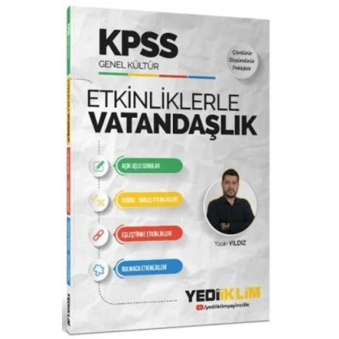 2026 KPSS Genel Kültür Etkinliklerle Vatandaşlık-Yediiklim Yayınları