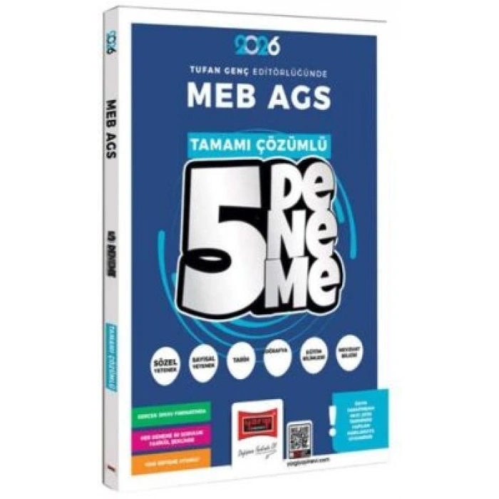 2026 MEB-AGS Tüm Dersler Tamamı Çözümlü 5 Deneme-Yargı Yayınları
