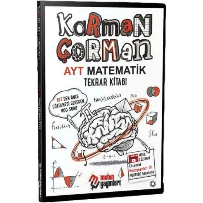 AYT Karman Çorman Matematik Tekrar Kitabı-Metin Yayınları